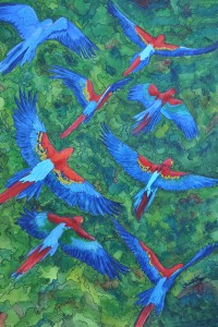 Parrots Over Canopy